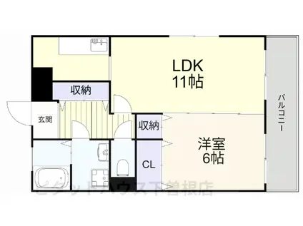 コーポシャロン(1LDK/2階)の間取り写真