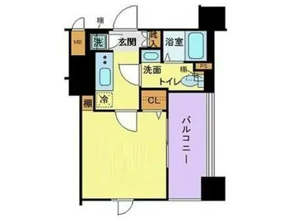 XEBEC蒲田ステーションエグゼ(1K/6階)の間取り写真