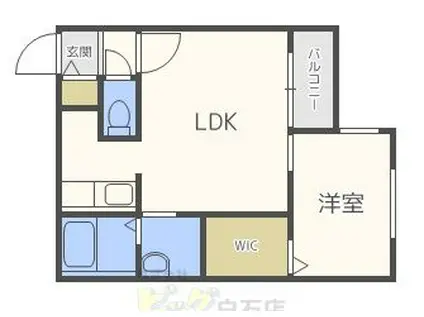 ラ ルーチェ(1LDK/4階)の間取り写真