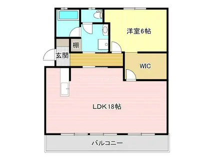 アールベロ(1LDK/2階)の間取り写真