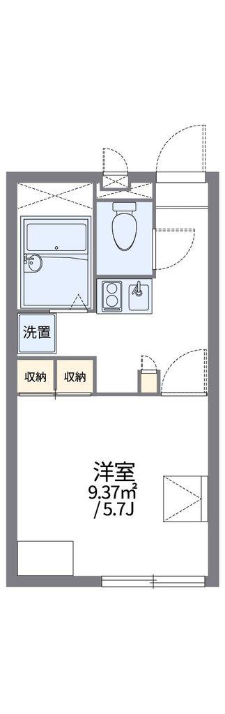 レオパレスドゥ ボヌール(1K/2階)の間取り写真