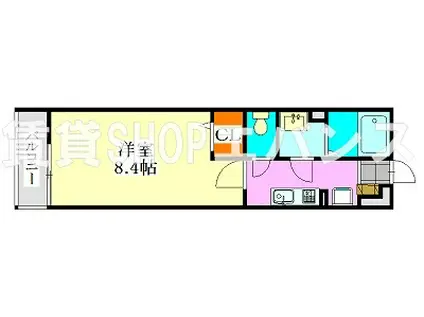 リブリ・ストーリア(1K/2階)の間取り写真