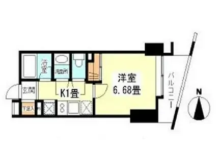 アイ・ブライト(1K/3階)の間取り写真