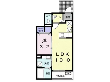 リベルテ(1LDK/1階)の間取り写真