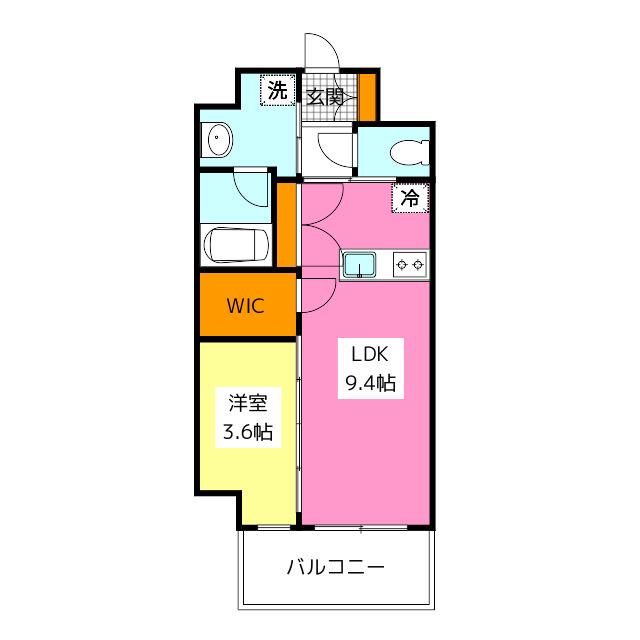 LUMINOUS ALFACIO(1LDK/6階)の間取り写真