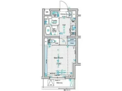 ブライズ下丸子DUE(1K/4階)の間取り写真