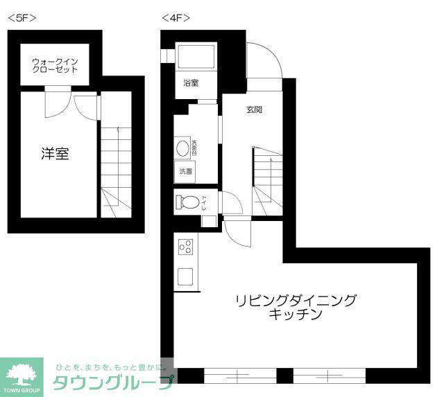 ES-GRANDE文京白山(1LDK/4階)の間取り写真