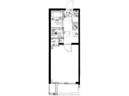 グランクオール西国立(1K/1階)の間取り写真