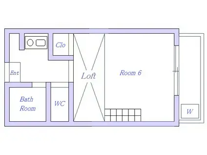 エクセルコートG棟(1K/1階)の間取り写真