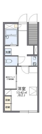 レオパレス京橋南(1K/1階)の間取り写真
