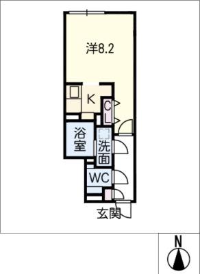 LUORE大曽根(ワンルーム/5階)の間取り写真