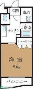 フォンテーヌ・マンションB(1K/3階)の間取り写真