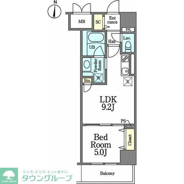 新栄アイサンメゾン(1LDK/3階)の間取り写真
