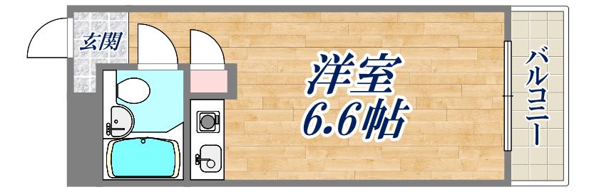 NEOダイキョー夙川(ワンルーム/3階)の間取り写真