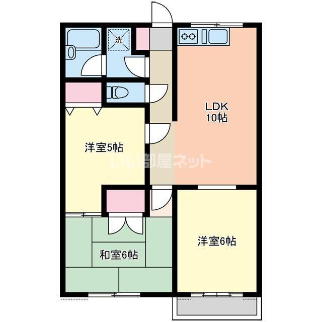 すまいる大和田(3LDK/2階)の間取り写真