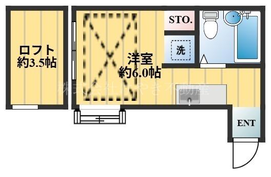 エトワール沼袋(ワンルーム/2階)の間取り写真