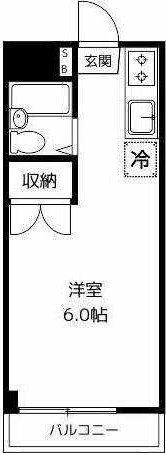 アリスヴィラ(1K/3階)の間取り写真