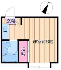プチメゾン葛西(ワンルーム/2階)の間取り写真