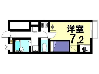 パレス太平(1K/1階)の間取り写真