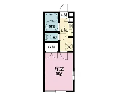 ルミナスナガセ(1K/3階)の間取り写真