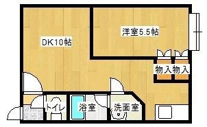 エルストファーゼ柳町IV(1LDK/2階)の間取り写真