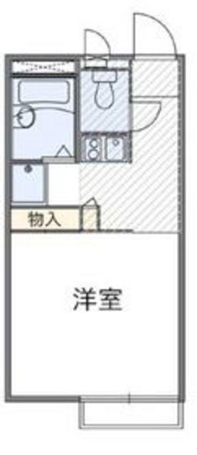 レオパレス東百合ヶ丘(1K/2階)の間取り写真