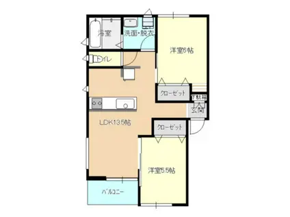 MARUHO(2LDK/2階)の間取り写真