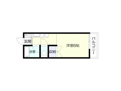 メゾンSK(1K/2階)の間取り写真