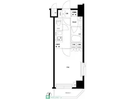 ルーブル西新井(1K/6階)の間取り写真