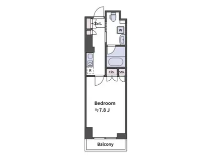 フィールエー渋谷(1K/8階)の間取り写真