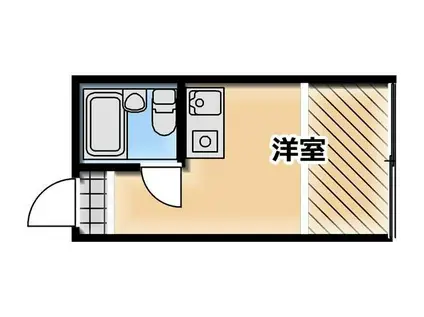 ドリームマンション(ワンルーム/2階)の間取り写真