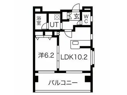 エルフォルテ羽田ライゼ(1LDK/5階)の間取り写真