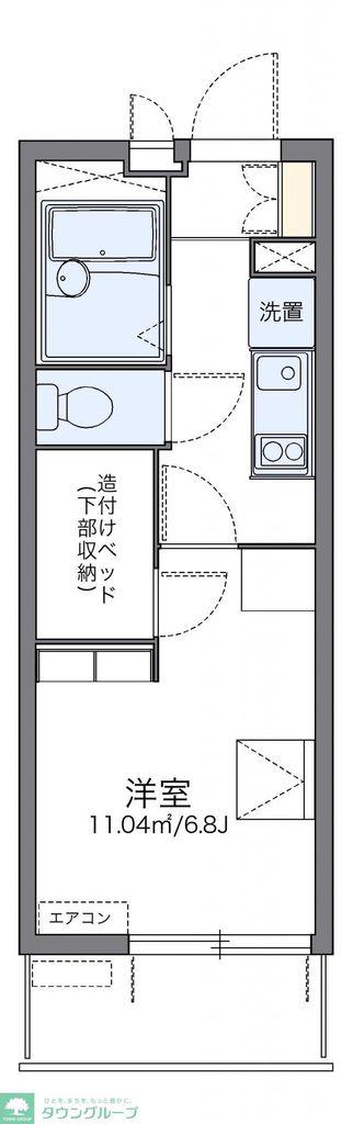 レオパレス片倉大丸(1K/3階)の間取り写真