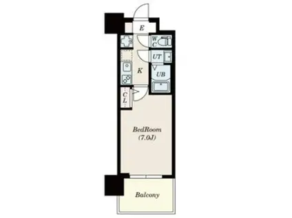 セレニテ新大阪プリエ(1K/14階)の間取り写真