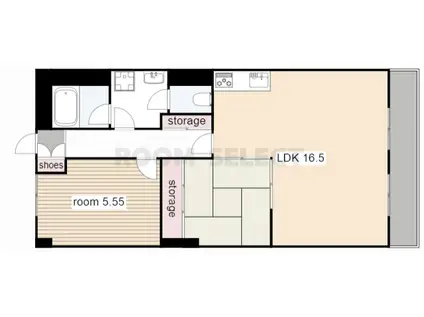 赤城パークマンション(2LDK/2階)の間取り写真