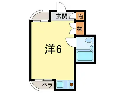 アイユーハウス(ワンルーム/3階)の間取り写真