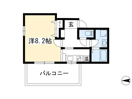 ROYAL STAGE 上賀茂(1K/3階)の間取り写真