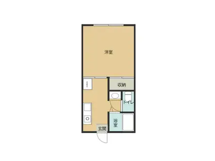 コーポコスモス(1K/2階)の間取り写真