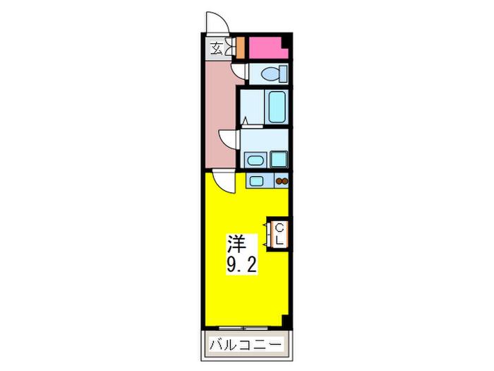 コンフォリアたまプラーザ(ワンルーム/2階)の間取り写真