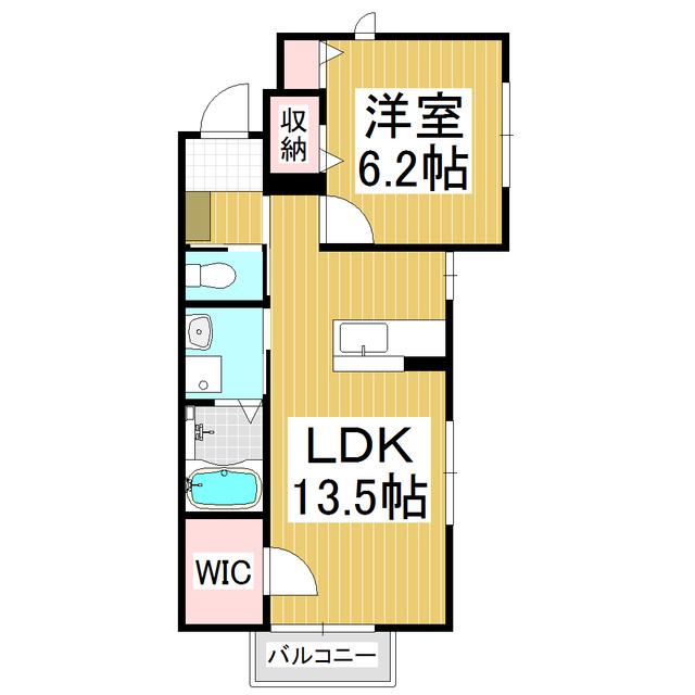 FELIZ(1LDK/1階)の間取り写真