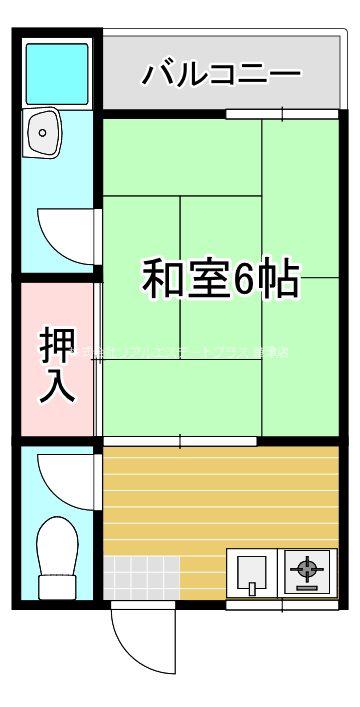 遠藤マンション(1DK/1階)の間取り写真