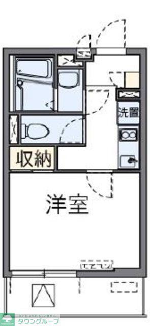 クレイノ葵芳 1号館(1K/1階)の間取り写真