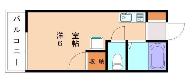 マルミネ(ワンルーム/2階)の間取り写真