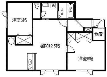 BEE STYLE(2LDK/2階)の間取り写真