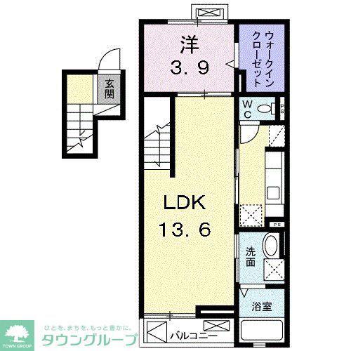 エクセルEX(1LDK/4階)の間取り写真