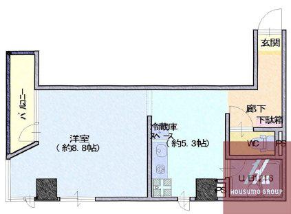 伊藤谷町ビル(1K/5階)の間取り写真