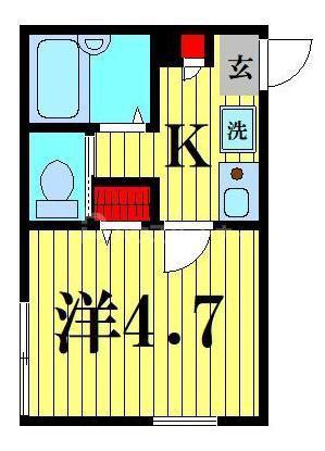 クレセントムーン曳舟(1K/3階)の間取り写真