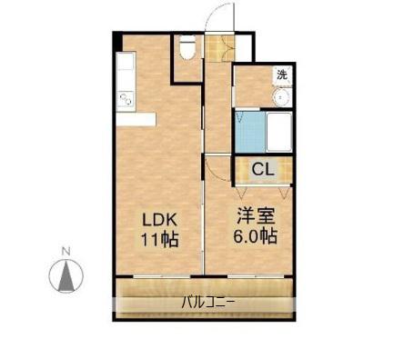 N・PLIANT(1LDK/3階)の間取り写真