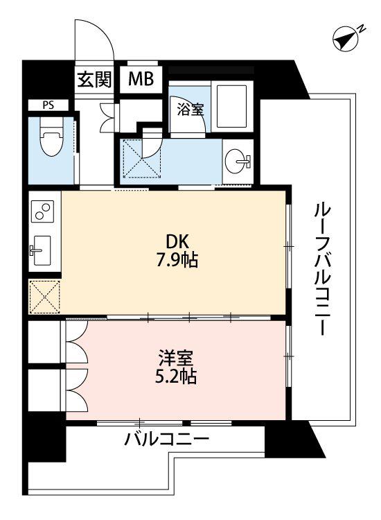 フォルテ荻窪(1DK/7階)の間取り写真