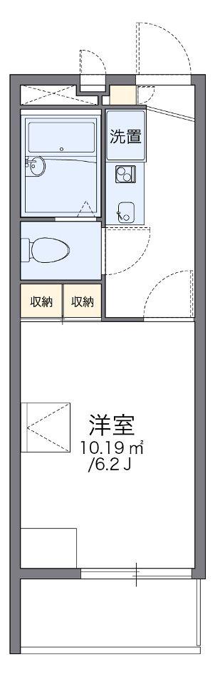 レオパレスエクレール(1K/2階)の間取り写真